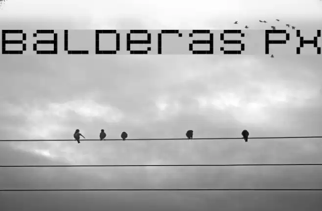 Balderas Px Font examples