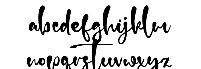 Balderston Font LOWERCASE