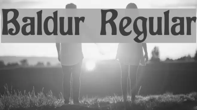 Baldur Regular Font examples