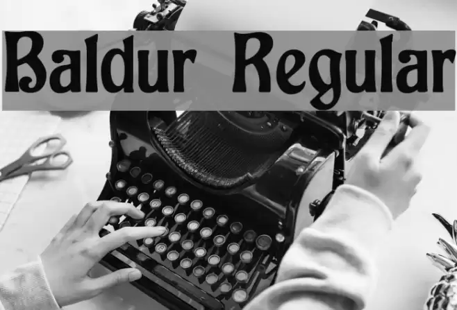 Baldur Regular Font examples