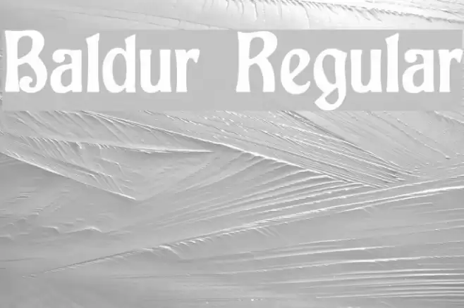 Baldur Regular Font examples