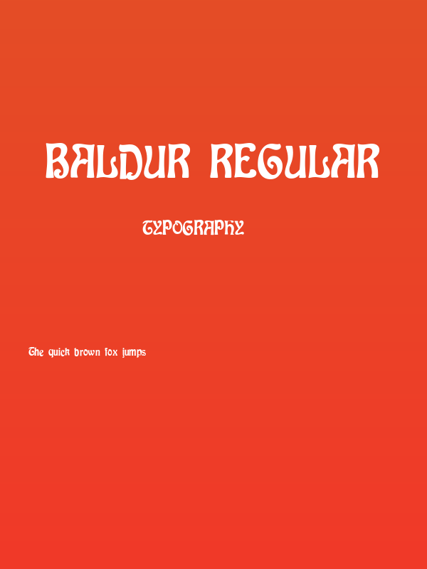 Baldur Regular Poster