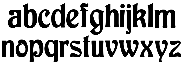 Baldur Regular Font LOWERCASE