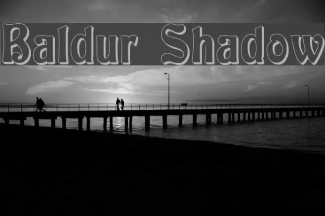 Baldur Shadow Font examples