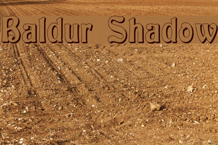 Baldur Shadow Font examples