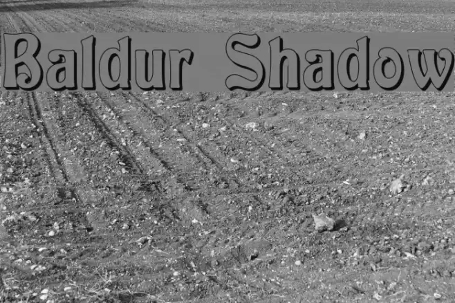 Baldur Shadow Font examples