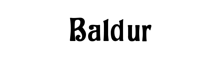 Baldur  免费字体下载