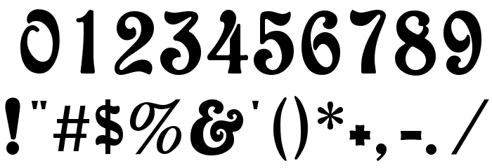 Baldur Font OTHER CHARS