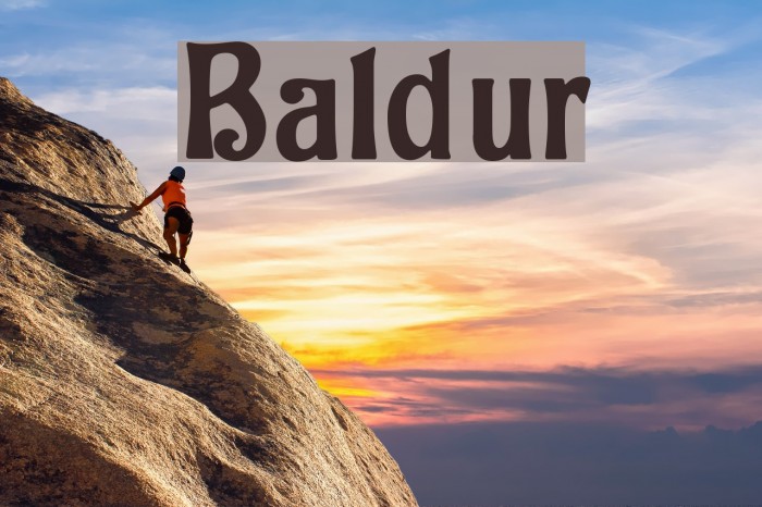 Baldur Font examples