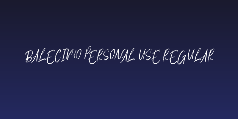 Balecimo Personal Use Regular Social Header