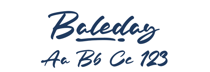 Baleday Font Preview