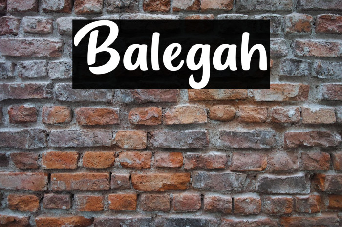 Balegah Example 1