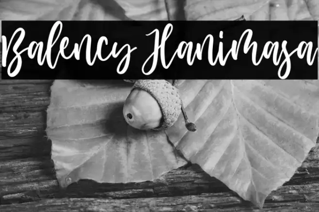 Balency Hanimasa Example 1