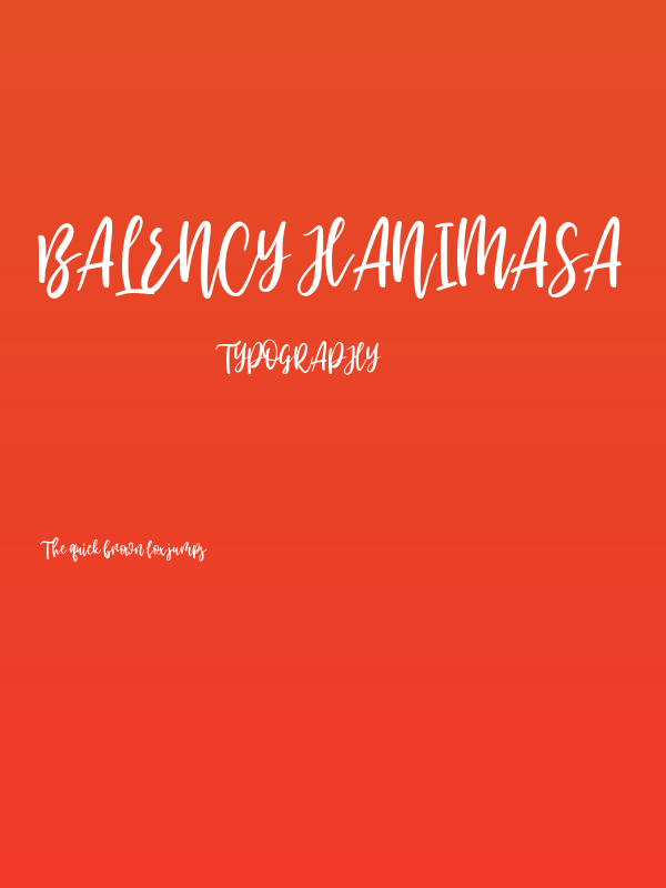 Balency Hanimasa Poster