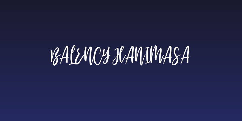 Balency Hanimasa Social Header