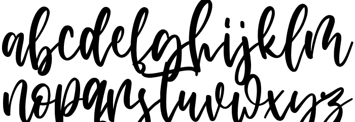 Balency Hanimasa Font LOWERCASE