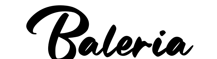 Baleria Шрифта