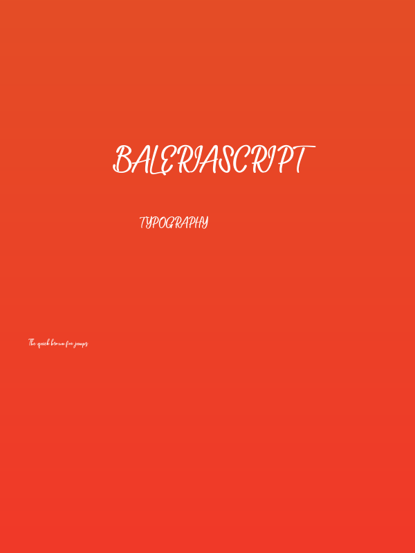BaleriaScript Poster