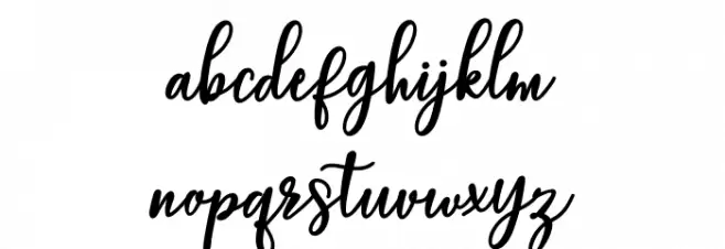 BaleriaScript 字体 小写