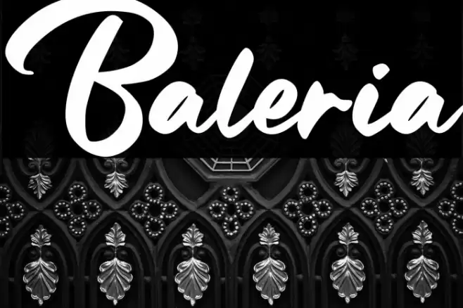 Baleria Font examples