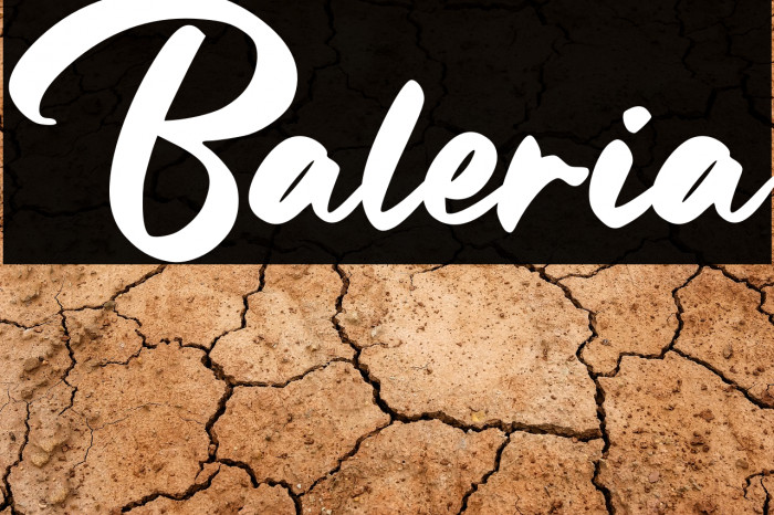 Baleria Шрифта examples