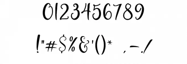 Balerina Font OTHER CHARS