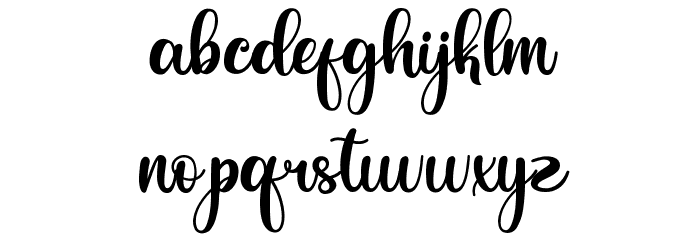 Balerina Font LOWERCASE