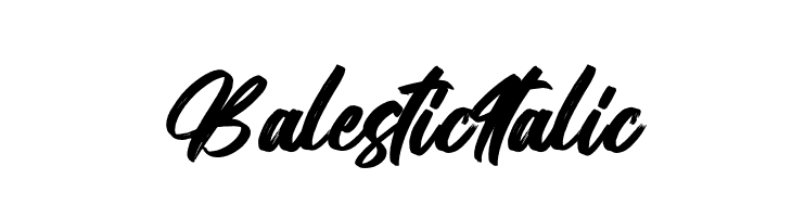 Balestic Italic  font caratteri gratis