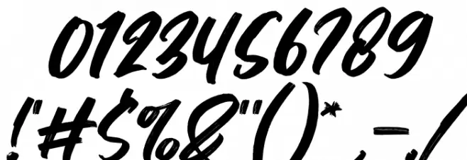 Balestic Italic Font OTHER CHARS