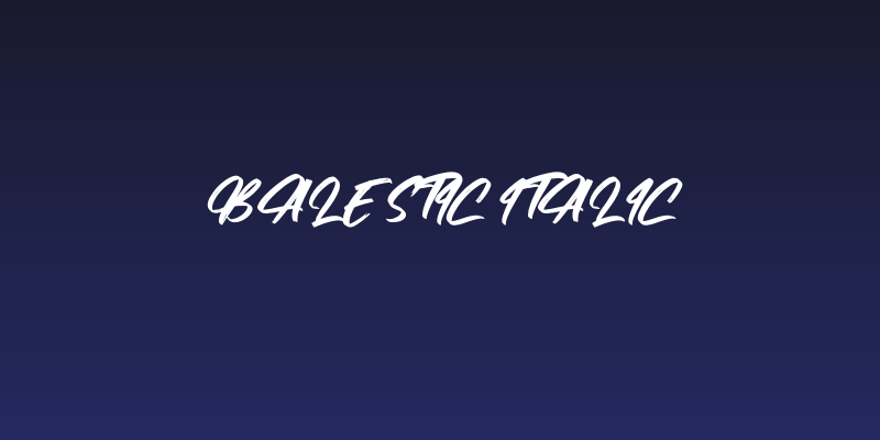 Balestic Italic Social Header