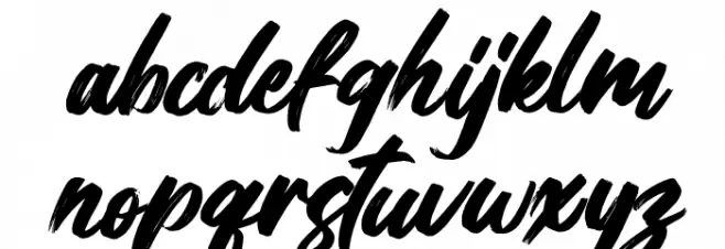 Balestic Italic Fuentes MINÚSCULAS