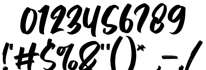 Balestic Font OTHER CHARS