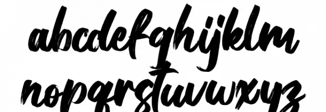 Balestic फ़ॉन्ट लोअरकेस