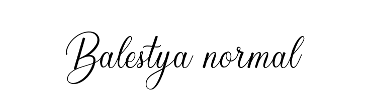 Balestya normal  font caratteri gratis