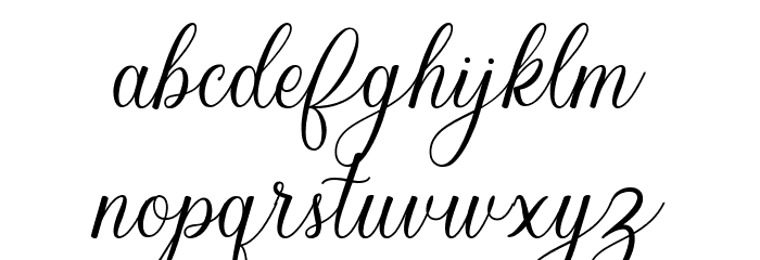 Balestya normal Font LOWERCASE