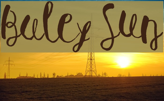 Baley Sun Font examples