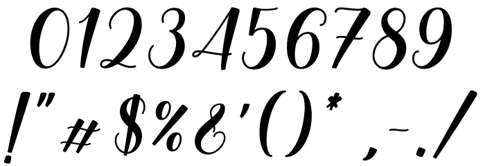 Baley_DEMO Font OTHER CHARS
