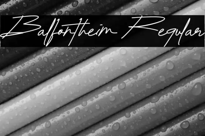 Balfontheim Regular Font examples