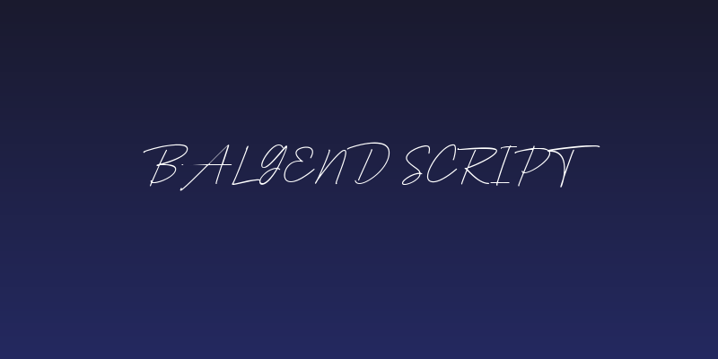 Balgend Script Social Header