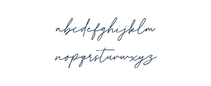 Balgend Script Lowercase