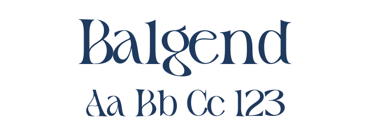 Balgend Font Preview