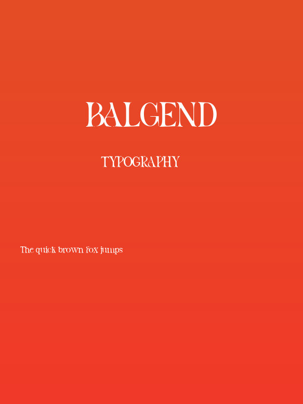 Balgend Poster