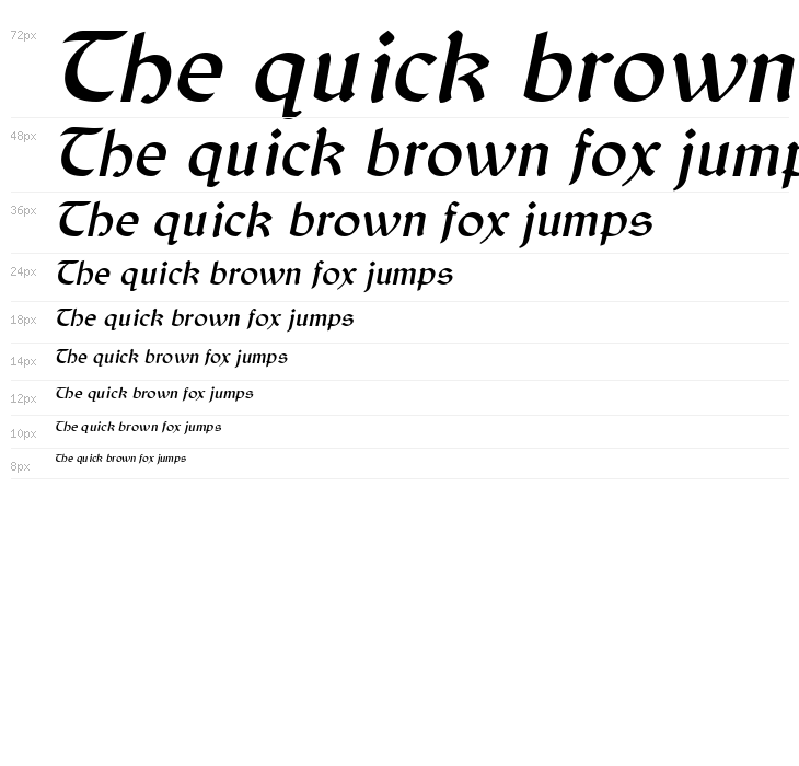 Balgruf Italic Waterfall