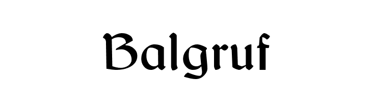 Balgruf  Frei Schriftart Herunterladen