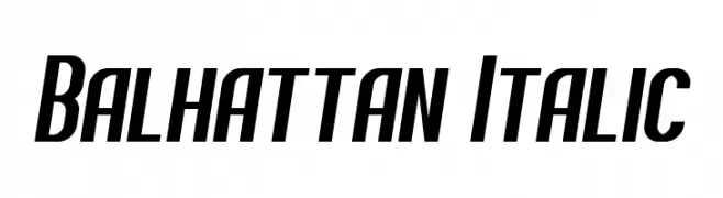 Balhattan Italic  नि: शुल्क फ़ॉन्ट्स डाउनलोड