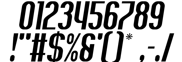 Balhattan Italic Schriftart Anderer Schreiben