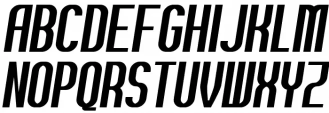 Balhattan Italic フォント 大文字