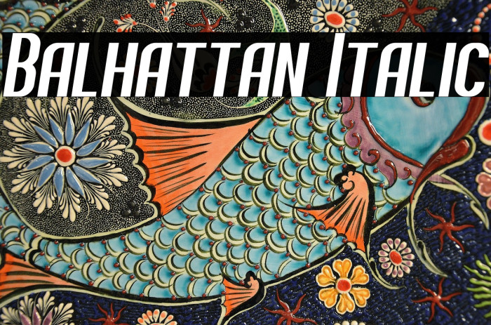 Balhattan Italic Example 1