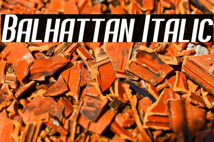 Balhattan Italic Example 2