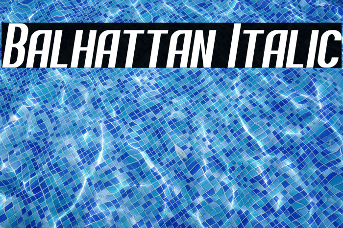 Balhattan Italic Example 3